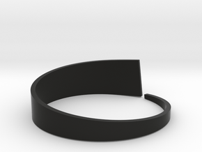 Tides bracelet in Black Premium Versatile Plastic: Extra Small