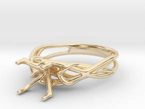 Lily - Wedding ring in 14K Yellow Gold