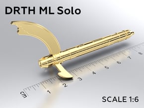 DRTH ML Solo keychain in Natural Brass: Medium