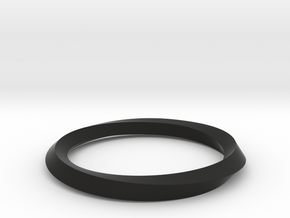 Möbius One in Black Premium Versatile Plastic: Extra Small