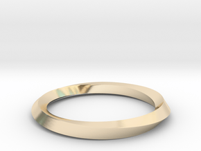 Möbius One in 14k Gold Plated Brass: Extra Small