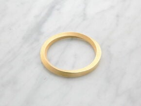 Möbius One in Polished Gold Steel: Extra Small