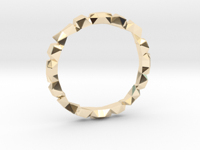 Construct bracelet in 14k Gold Plated Brass: Extra Small