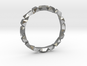 Construct bracelet in Natural Silver: Extra Small