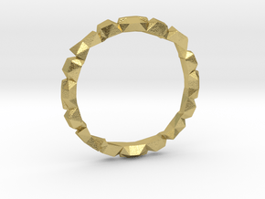 Construct bracelet in Natural Brass: Extra Small