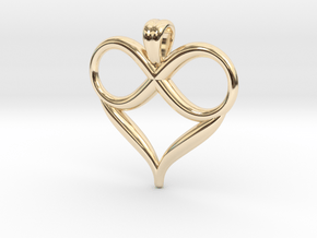 Infinite love [pendant] in 14k Gold Plated Brass