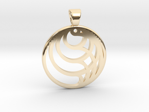 Circles [pendant] in 14K Yellow Gold