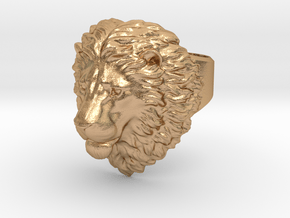 Calm Lion Ring size - 7.5 in Natural Bronze: 7.5 / 55.5