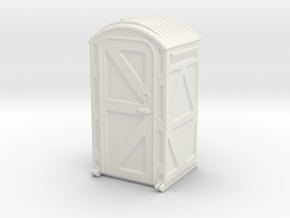 Portable Toilet 1/72 in White Natural Versatile Plastic