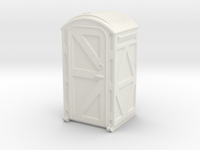 Portable Toilet 1/43 in White Natural Versatile Plastic