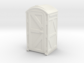 Portable Toilet 1/35 in White Natural Versatile Plastic