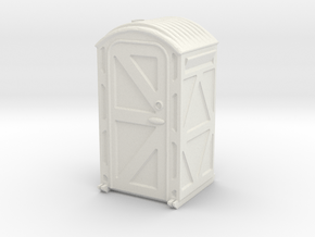 Portable Toilet 1/12 in White Natural Versatile Plastic