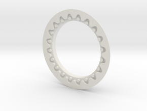 DE FAUX BEADLOCK RING (Single) in White Natural Versatile Plastic