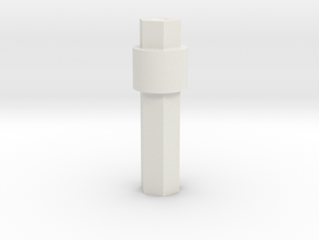 Support tube in White Natural Versatile Plastic