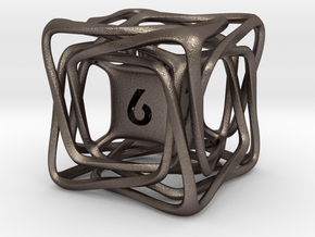 Confusion D6 in Polished Bronzed-Silver Steel