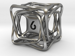 Confusion D6 in Natural Silver