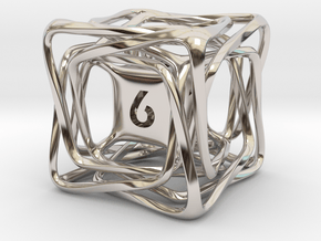 Confusion D6 in Rhodium Plated Brass