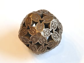 D20 Balanced - Cherry Blossom in Polished Bronze Steel