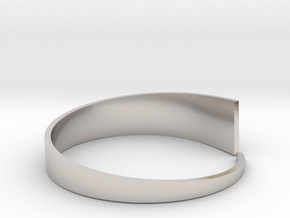 Tides bracelet in Rhodium Plated Brass: Small