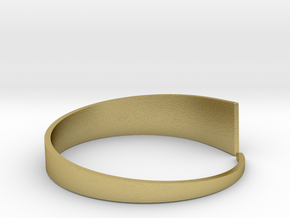 Tides bracelet in Natural Brass: Medium
