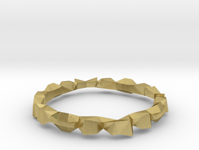 Construct bracelet in Natural Brass: Medium