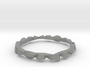 Construct bracelet in Gray PA12: Large