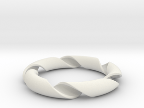 Renewed bracelet in White Natural Versatile Plastic: Extra Small