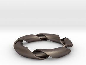 Renewed bracelet in Polished Bronzed-Silver Steel: Extra Small