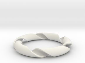 Hong Kong bracelet in White Natural Versatile Plastic: Small