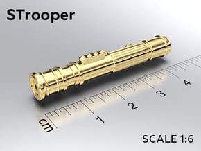 STrooper keychain in Natural Brass: Medium