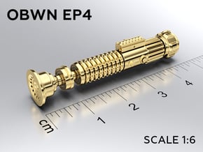 OBWN EP4 keychain in Natural Brass: Medium