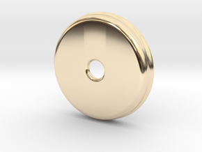 Freestyle Libre Cover, Guardian For Libre Sensor / in 14k Gold Plated Brass