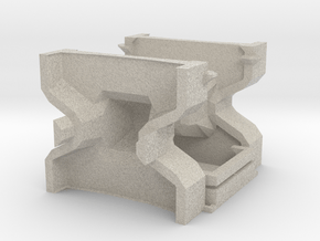 1:50 Accropode 9t-2.98m mould kit complete in Natural Sandstone