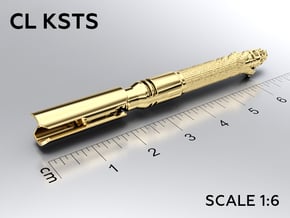 CL KSTS keychain in Natural Brass: Medium