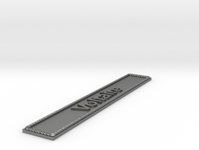 Nameplate Voltaire in Natural Silver