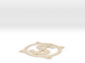 Fan guard 80mm - Dollar sign in 14K Yellow Gold