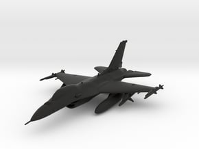 General Dynamics F-16 Fighting Falcon in Black Natural Versatile Plastic