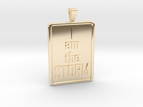 I AM THE STORM with Bail in 14K Yellow Gold