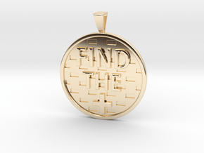 Find the Positive Pendant with Bail in 14K Yellow Gold