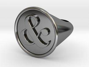& Signet Ring - Size 6 in Fine Detail Polished Silver