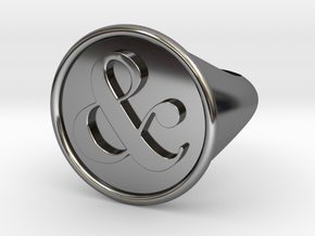 & Signet Ring - Size 7 in Fine Detail Polished Silver