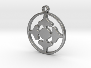 Queen of Spades - Pendant in Natural Silver