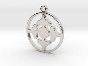 Queen of Spades - Pendant in Rhodium Plated Brass