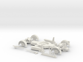 Oerlikon Twin Gun 35mm Modul 2 Bottom Gun Carriage in White Natural Versatile Plastic: 1:35