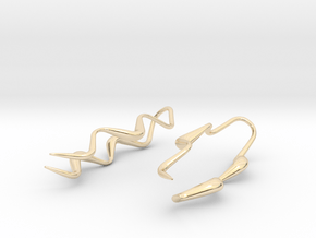 Earring_Aquarius No.1 in 14k Gold Plated Brass