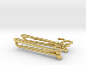 Capricorn_Tie Slide Set  in Polished Brass