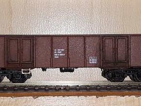 1:160-coal carriage-węglarka c462w-4x in Tan Fine Detail Plastic