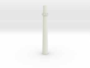 Industrial Smoke Stack 1/48 in White Natural Versatile Plastic