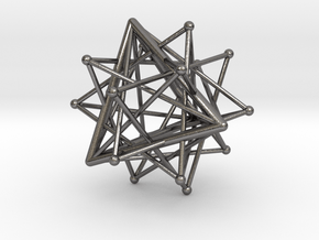 Compound of six tetrahedra in Polished Nickel Steel