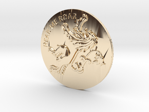 Lannister_coin2 in 14k Gold Plated Brass